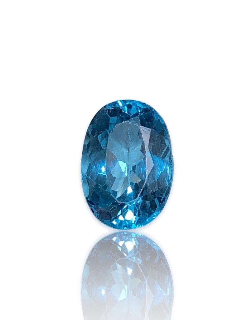 London Blue Topaz - 12.40 Carats - 16X12X8 mm (1 of 4)