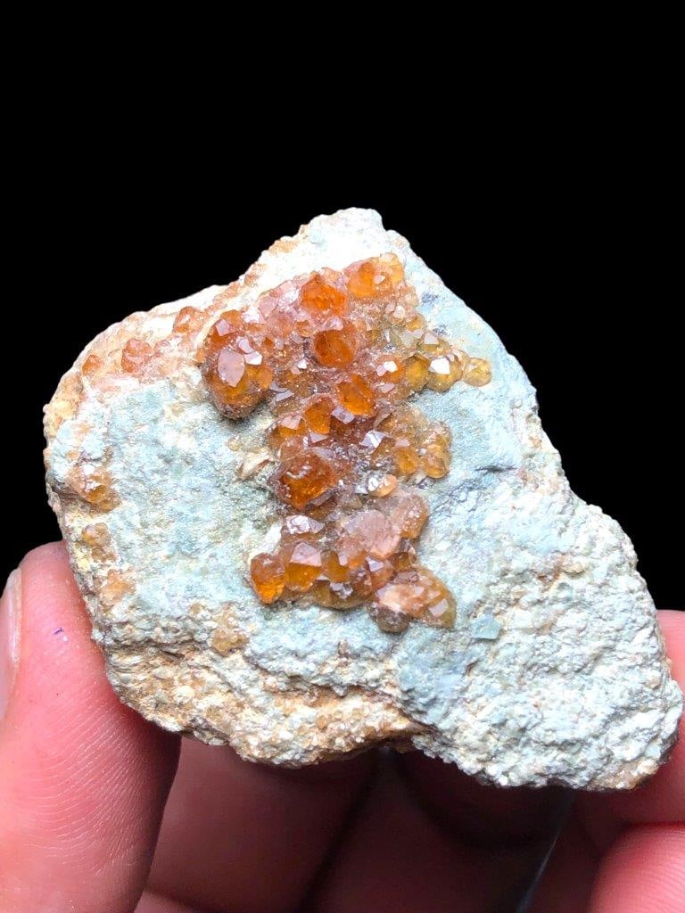 Garnet Crystals Cluster On matrix 17 Grams (1 of 3)