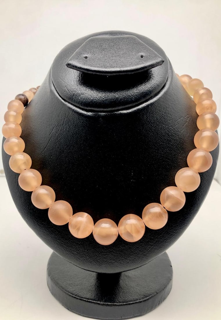 Top Quality Calcite Bead Necklace ? Natural Healing Crystal Gemstone Jewelry, Handmade Elegant Gift: Enhance your jewelry collection with this top quality Calcite bead necklace, beautifully handcrafted from natural gemstone beads. Featuring smooth textures and soft, luminous tones, this necklace high