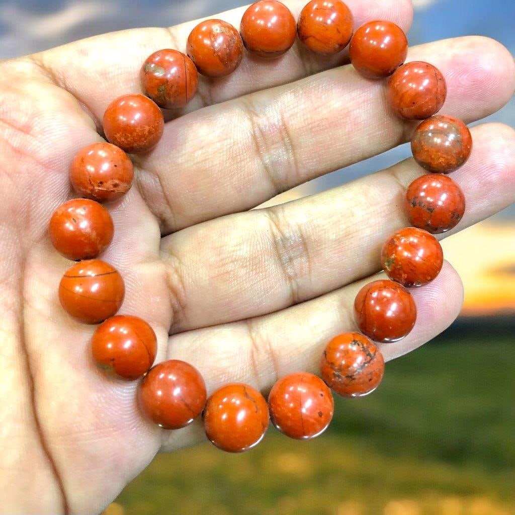 Jasper Beaded Bracelet: Jasper Beaded Bracelet Shipping: