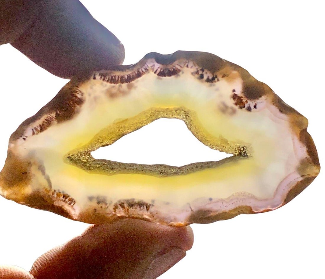 Natural Agate Slice ? Polished Gemstone Crystal for Home D?cor & Collection (1 of 4)