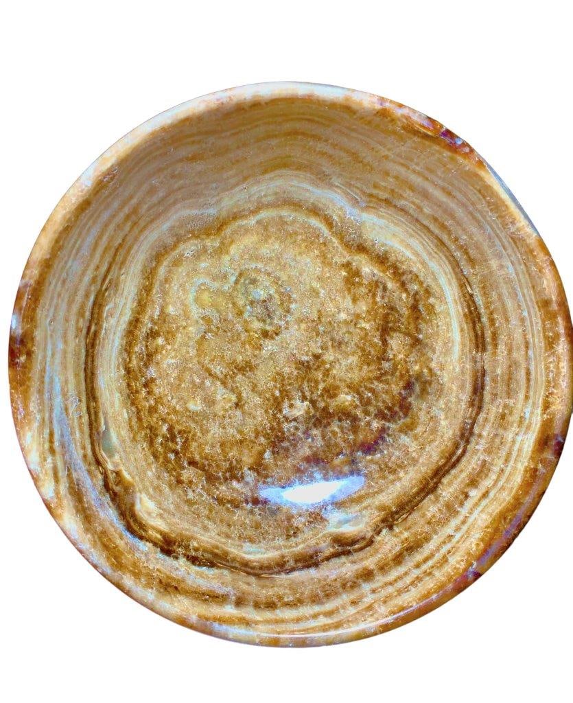 Choclate Calcite Bowl - 313 Grams - 5.5 INCH: Choclate Calcite Bowl - 313 Grams - 5.5 INCHShipping Rate: $58.00 .shipping rates are determined by Parcel weight and destination.Combined shipping: We offer combine shipping on multiple items purchas