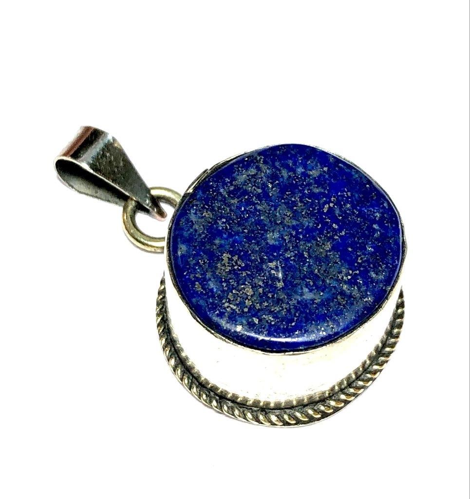 Large Round Lapis Lazuli Pendant in Gale: Large Round Lapis Lazuli Pendant in Gale Shipping: $23.00. Shipping rates are determined by Parcel weight and destination.