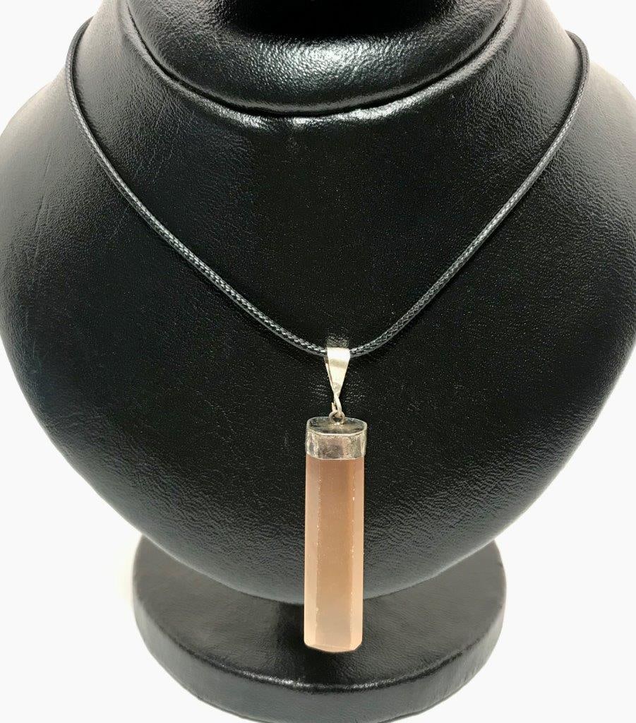 Natural Honey Calcite Gemstone Pendant Elegant Crystal Necklace: Natural Honey Calcite Gemstone Pendant Elegant Crystal Necklace Shipping: $23.00. Shipping rates are determined by Parcel weight and destination.