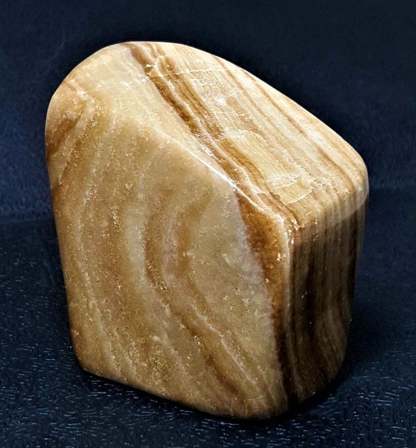 220 Grams Choclate Calcite Tumblr (1 of 3)