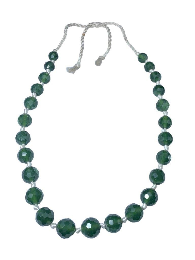 nEphrite Jade BEADED NECKLACE: nEphrite Jade BEADED NECKLACE Shipping: $30.00. Shipping rates are determined by Parcel weight and destination.
