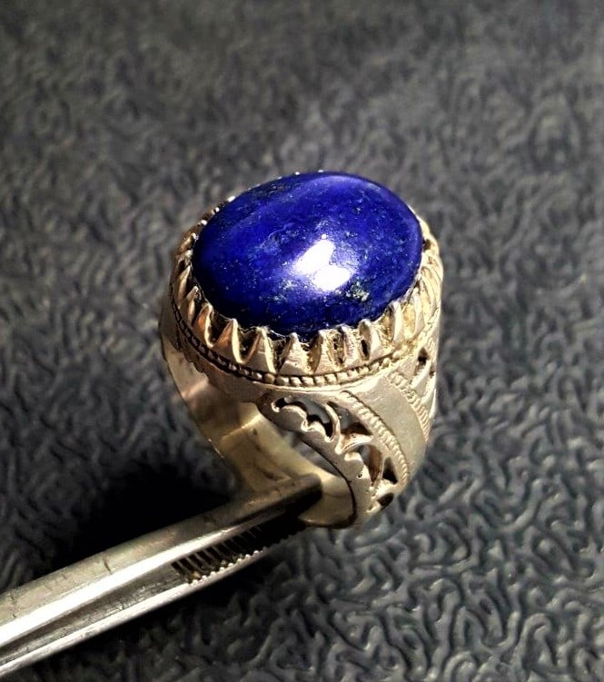 Sterling Silver Lapis Lazuli Gemstone Ring - 2