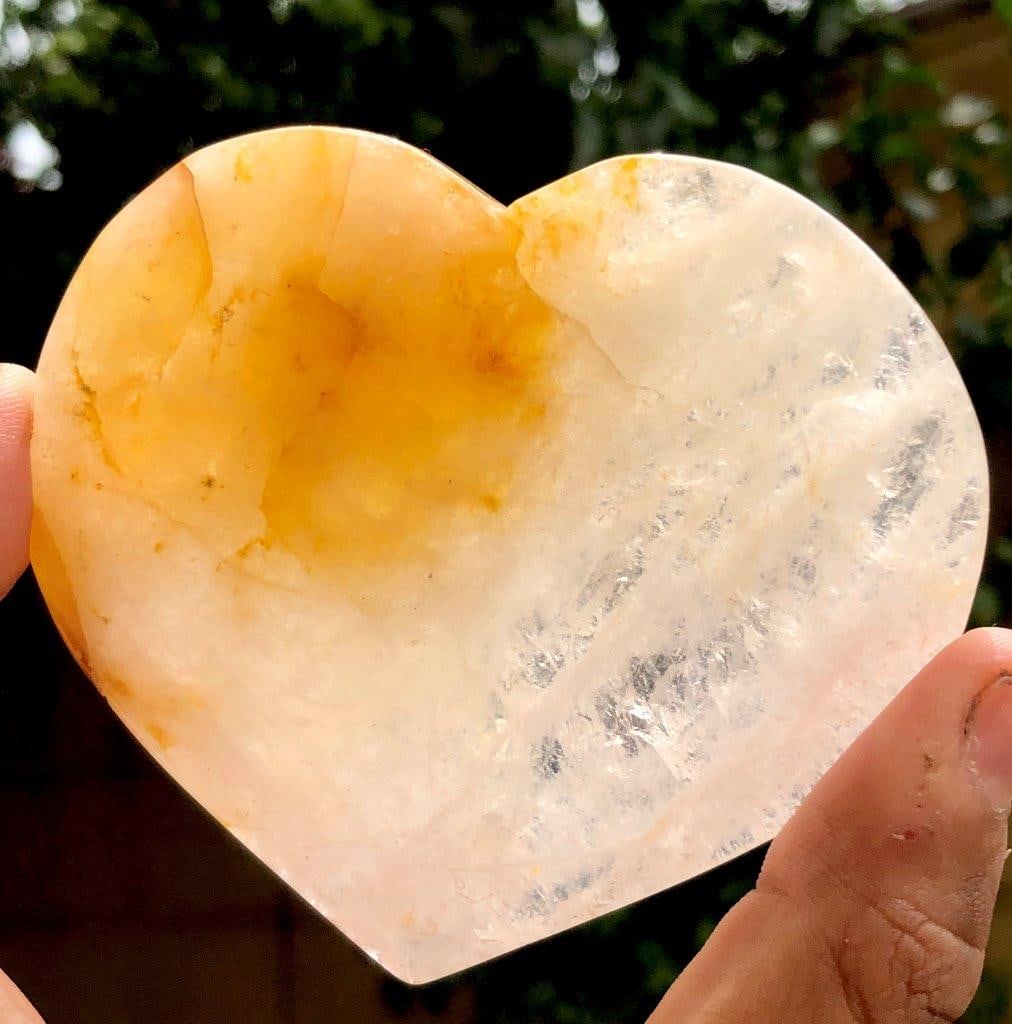 180g Fire Hematoid Quartz Heart ? Natural Polished Healing Crystal ? Red Inclusion Quartz Stone,: This beautiful 180-gram Fire Hematoid Quartz heart is a captivating natural crystal featuring rich red and fiery hematite inclusions within clear quartz. Carefully carved into a smooth heart shape and