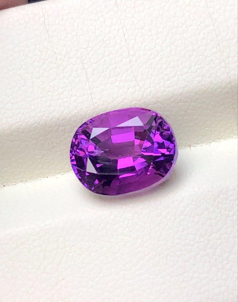 4.20 Carats Natural Amethyst Gemstone ? Purple Loose Crystal February Birthstone: Beautiful 4.20 carats natural Amethyst gemstone featuring a rich purple color, attractive brilliance, and fine clarity. This elegant loose crystal is perfect for custom jewelry making such as rings, p