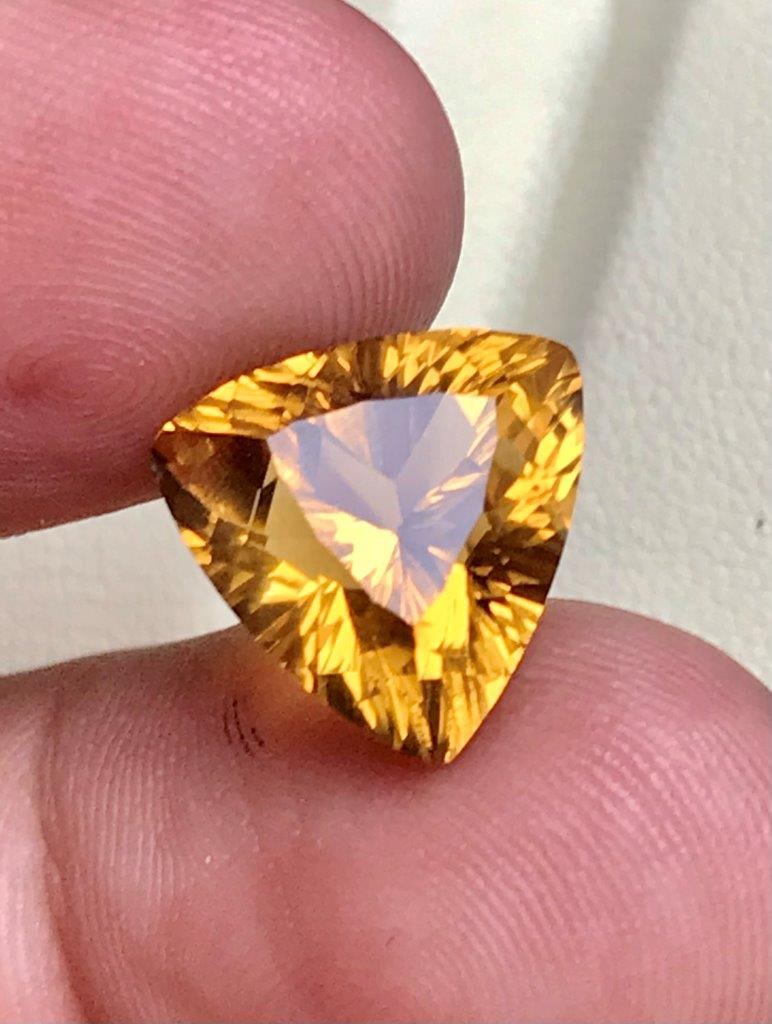 AAA Natural Lemon Quartz Gemstone Brilliant Faceted Loose Stone - 6.45 carats - 13X13X9 mm: AAA Natural Lemon Quartz Gemstone Brilliant Faceted Loose Stone - 6.45 carats - 13X13X9 mm Shipping: