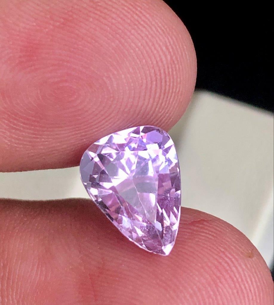 Natural Pink Kunzite from Afghanistan Baby Pink Loose Gem - 4.85 Carats - 12X9X7 mm: Natural Pink Kunzite from Afghanistan Baby Pink Loose Gem - 4.85 Carats - 12X9X7 mm Shipping: