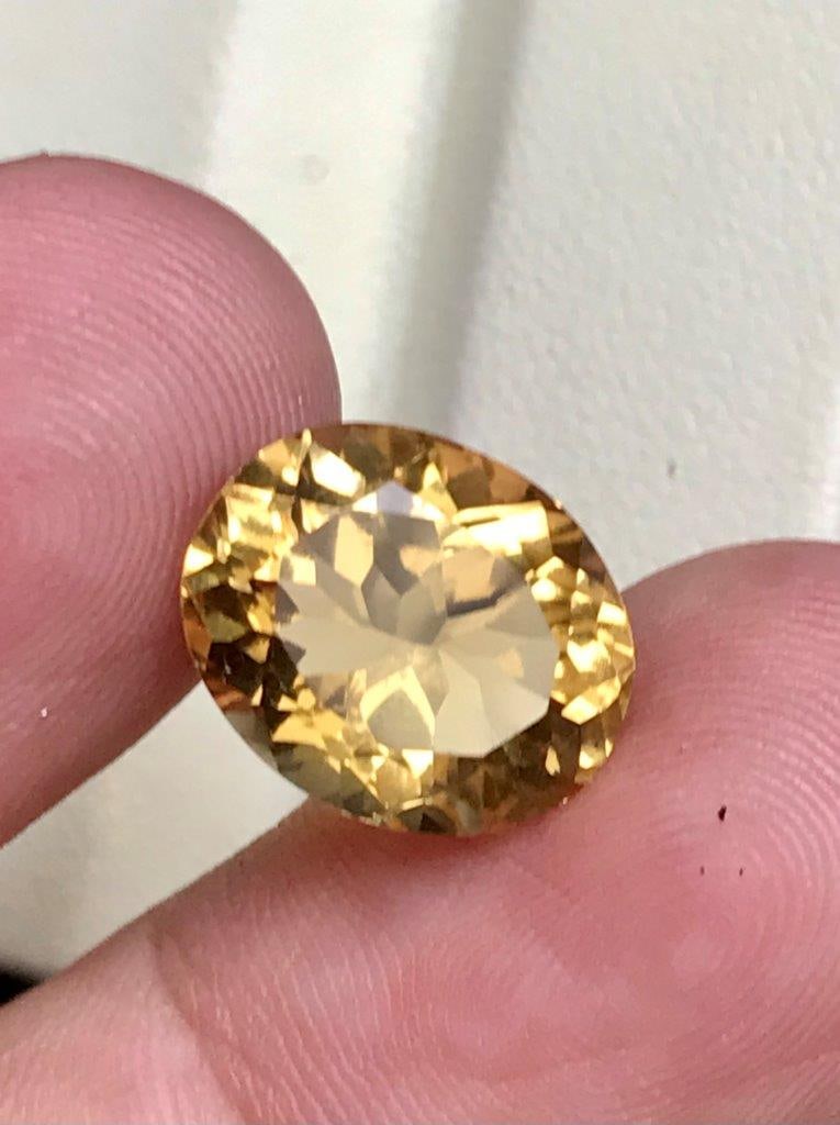 Premium Lemon Quartz Loose Gem Natural Faceted Gemstone for Jewelry - 6.20 Carats - 13X11X8 mm: Premium Lemon Quartz Loose Gem Natural Faceted Gemstone for Jewelry - 6.20 Carats - 13X11X8 mmShipping: