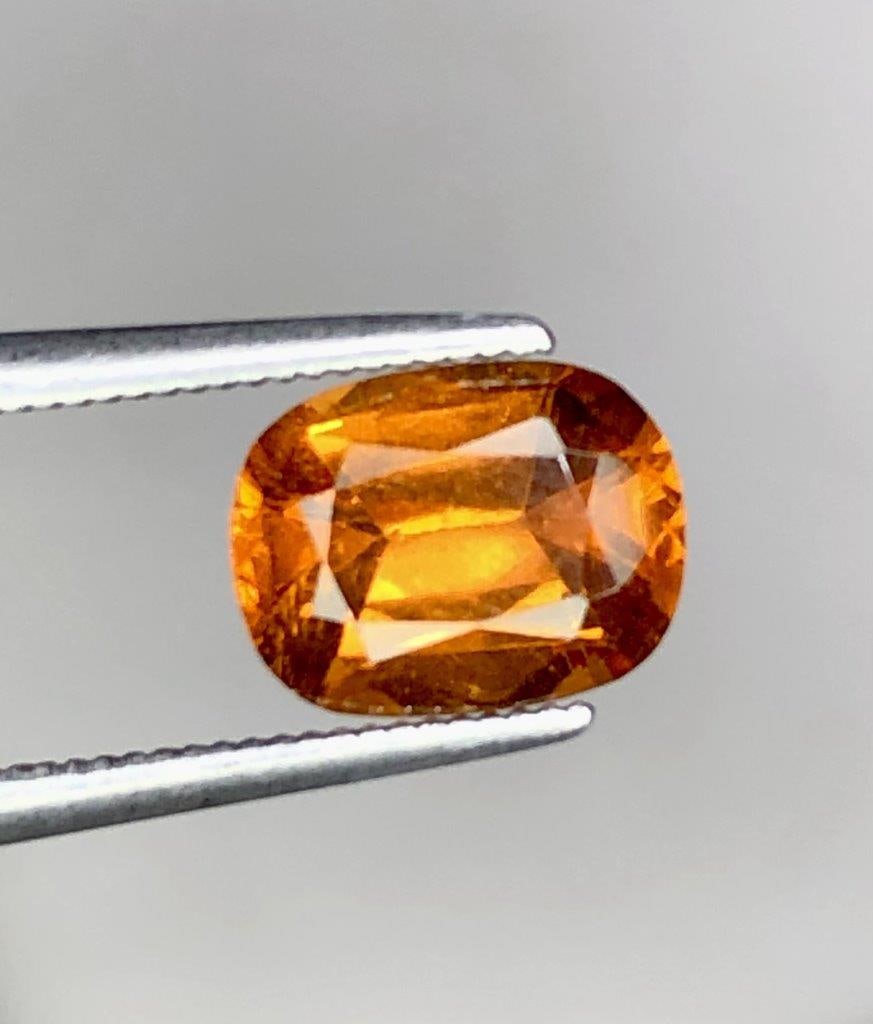 1.70 Carats Natural Hessonite Garnet Loose Gemstone Premium Faceted Gem 7x6x4 mm: Discover this beautiful 1.70 carat Natural Hessonite Garnet loose gemstone, measuring 7 ? 6 ? 4 mm. Hessonite Garnet is admired for its warm honey-orange to reddish-brown color and distinctive natural