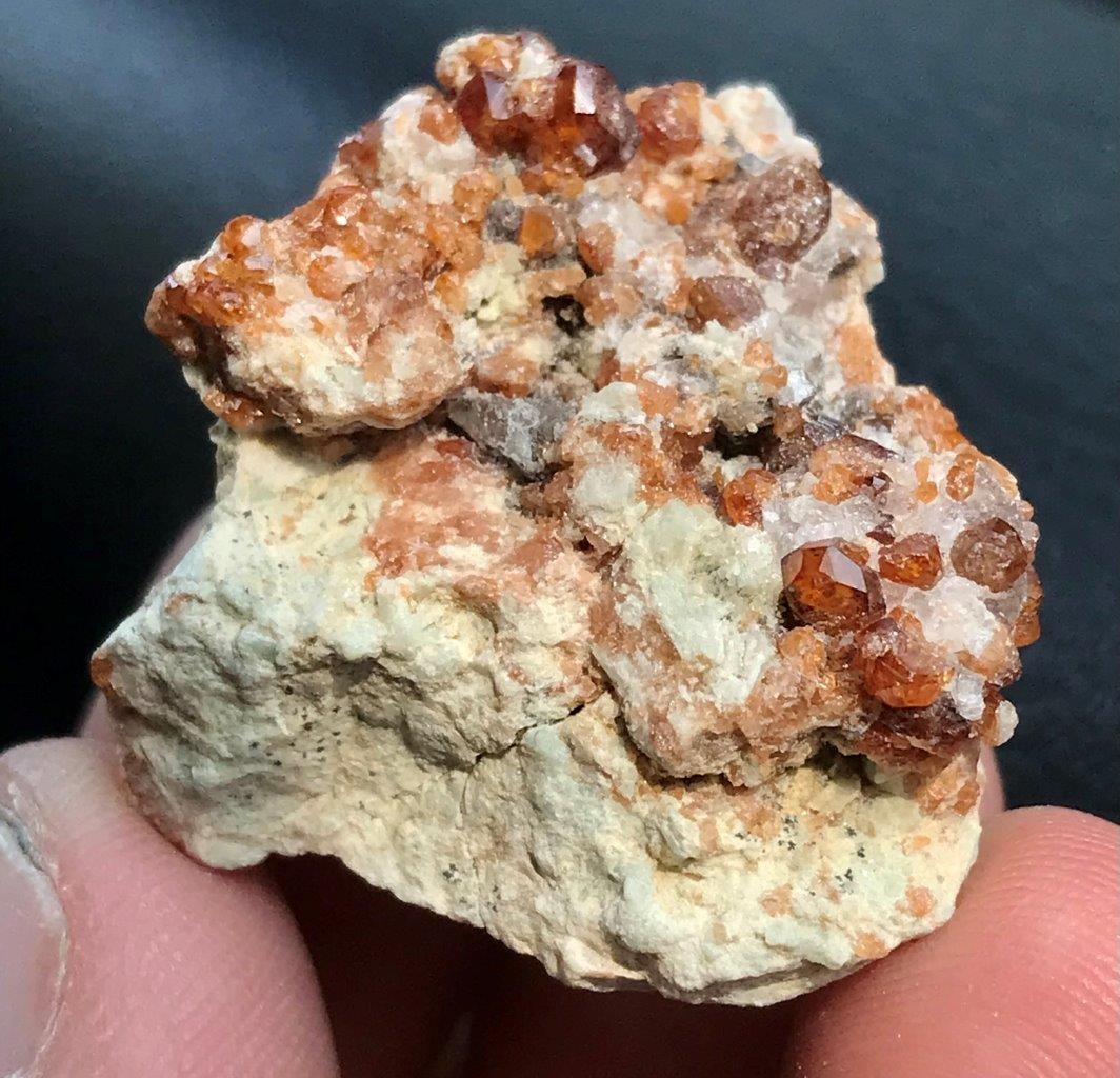 15.40 GRAMS Spessartite Garnet Mineral - SPECIMEN - 27X31X16 mm: 15.40 GRAMS Spessartite Garnet Mineral - SPECIMEN - 27X31X16 mmShipping Rate: 23$shipping rates are determined by Parcel weight and destination.Combined shipping: We offer combine shipping on multiple