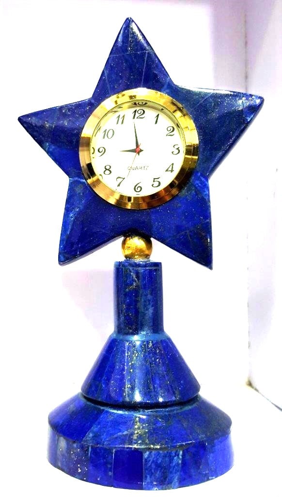 Very Fine Quality Lapis Lazuli Table Clock - 2