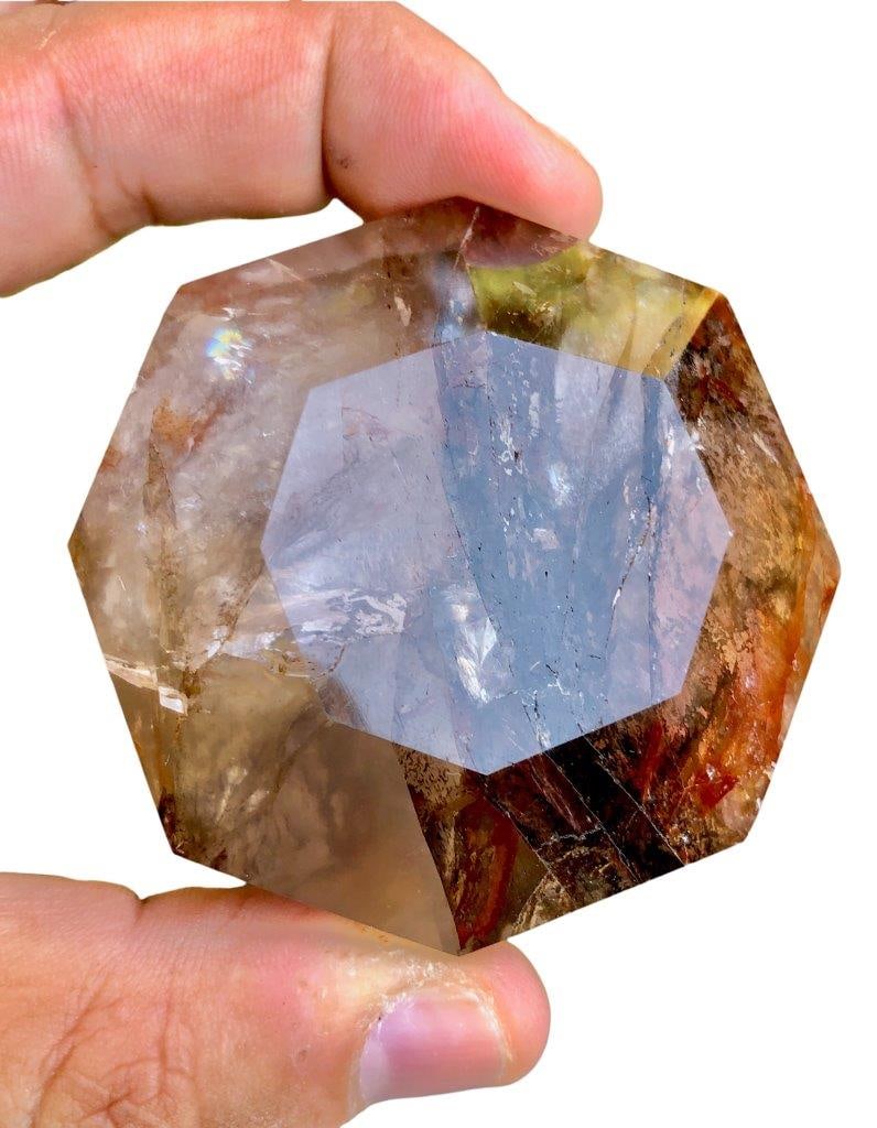 250 Grams Golden Healer Fire quartz Diamond - Natural Polished Crystal Point - Healing Stone Energy: 250 Grams Golden Healer Fire quartz Diamond - Natural Polished Crystal Point - Healing Stone Energy Shipping: $55.00. Shipping rates are determined by Parcel weight and destination.