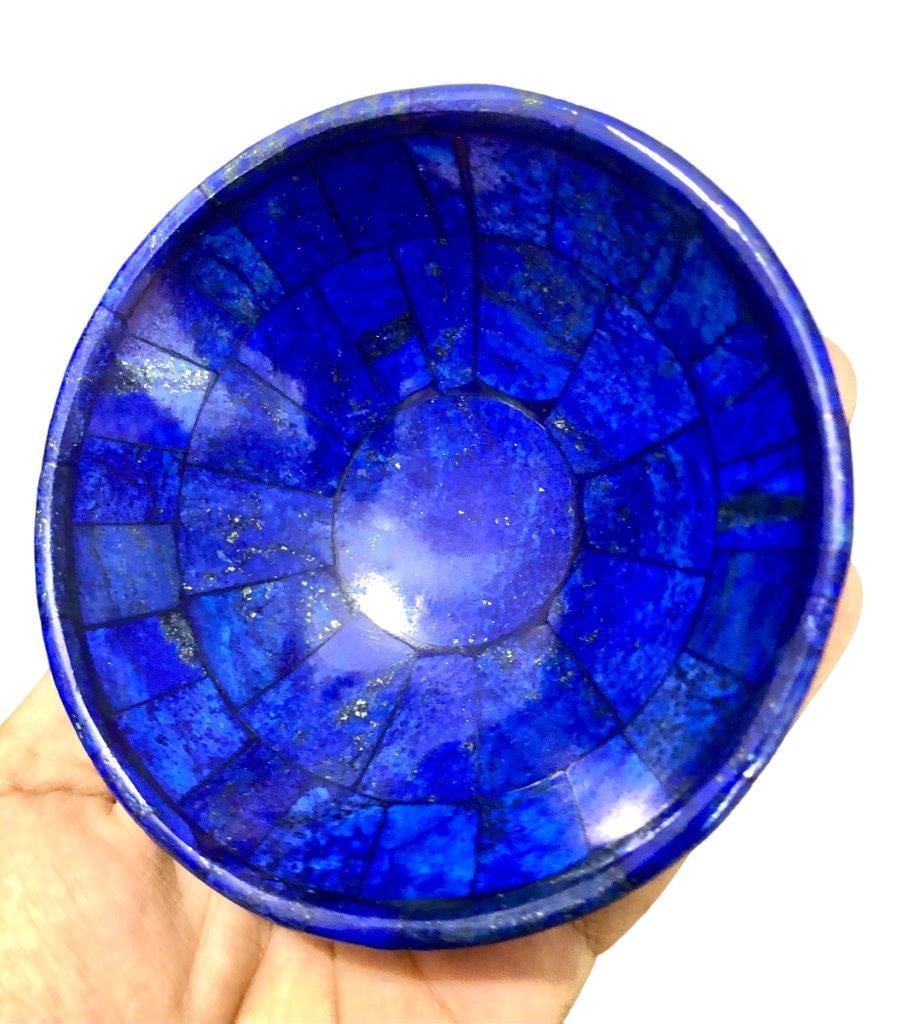 Lapis lazuli bowl shape stunning royal blue color handmade bowL: Lapis lazuli bowl shape stunning royal blue color handmade bowLRing Shipping: $23.00. Shipping rates are determined by Parcel weight and destination.