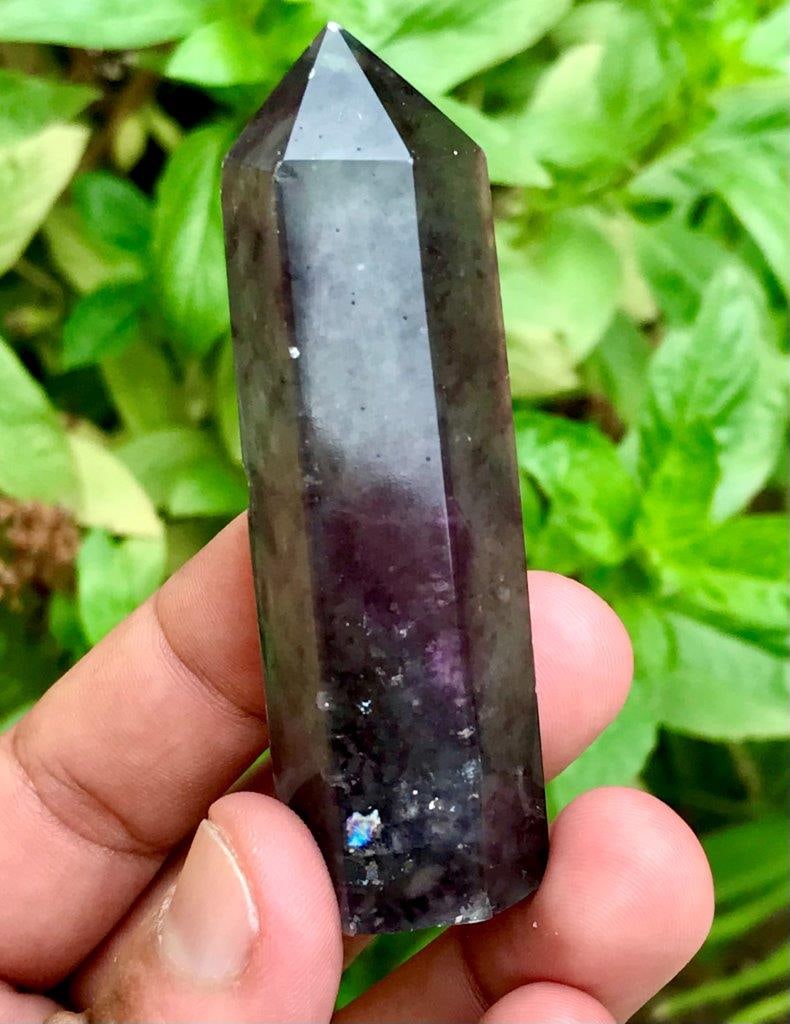 Natural Fluorite Obelisk Tower Beautiful Polished Collector Crystal - 71 Grams - 75X23X18 mm (1 of 5)