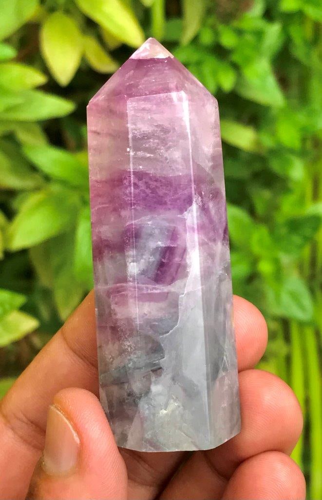 Natural Fluorite Tower Crystal Stunning Colorful Polished Obelisk - 87.74 Grams - 74X22X18 mm (1 of 6)