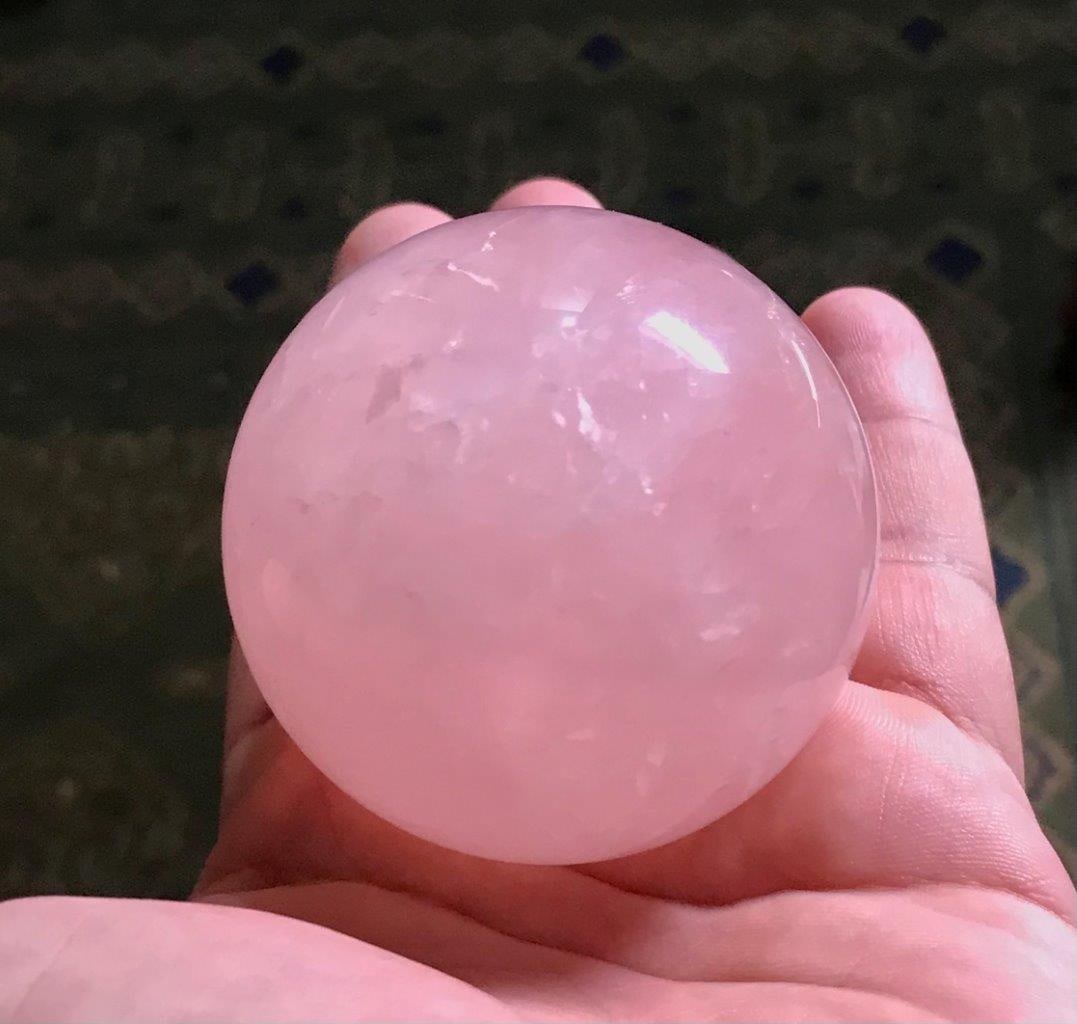 Natural Rose Quartz Sphere 266Grams 57mm Crystal Ball Polished Stone for healing Meditation Gift: Natural Rose Quartz Sphere 266Grams 57mm Crystal Ball Polished Stone for healing Meditation Gift Shipping: $35.00. Shipping rates are determined by Parcel weight and destination.