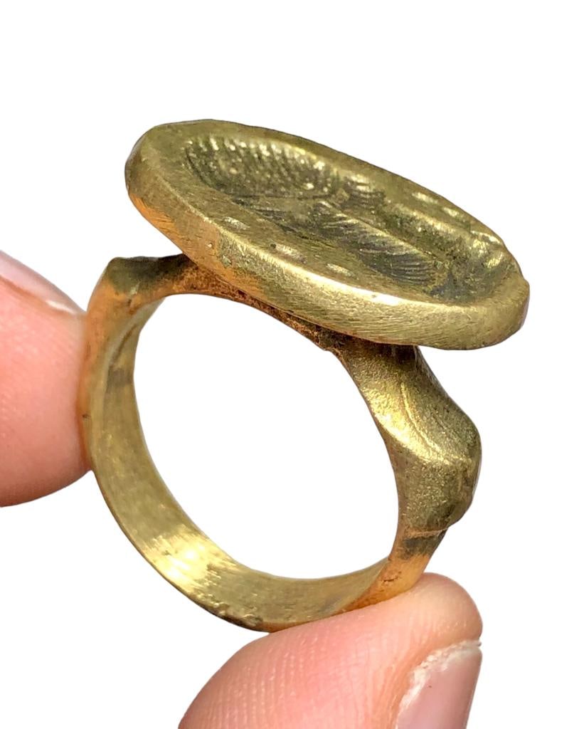 Old Brass jewelry - Vintage Ring handmade jewelry (1 of 4)