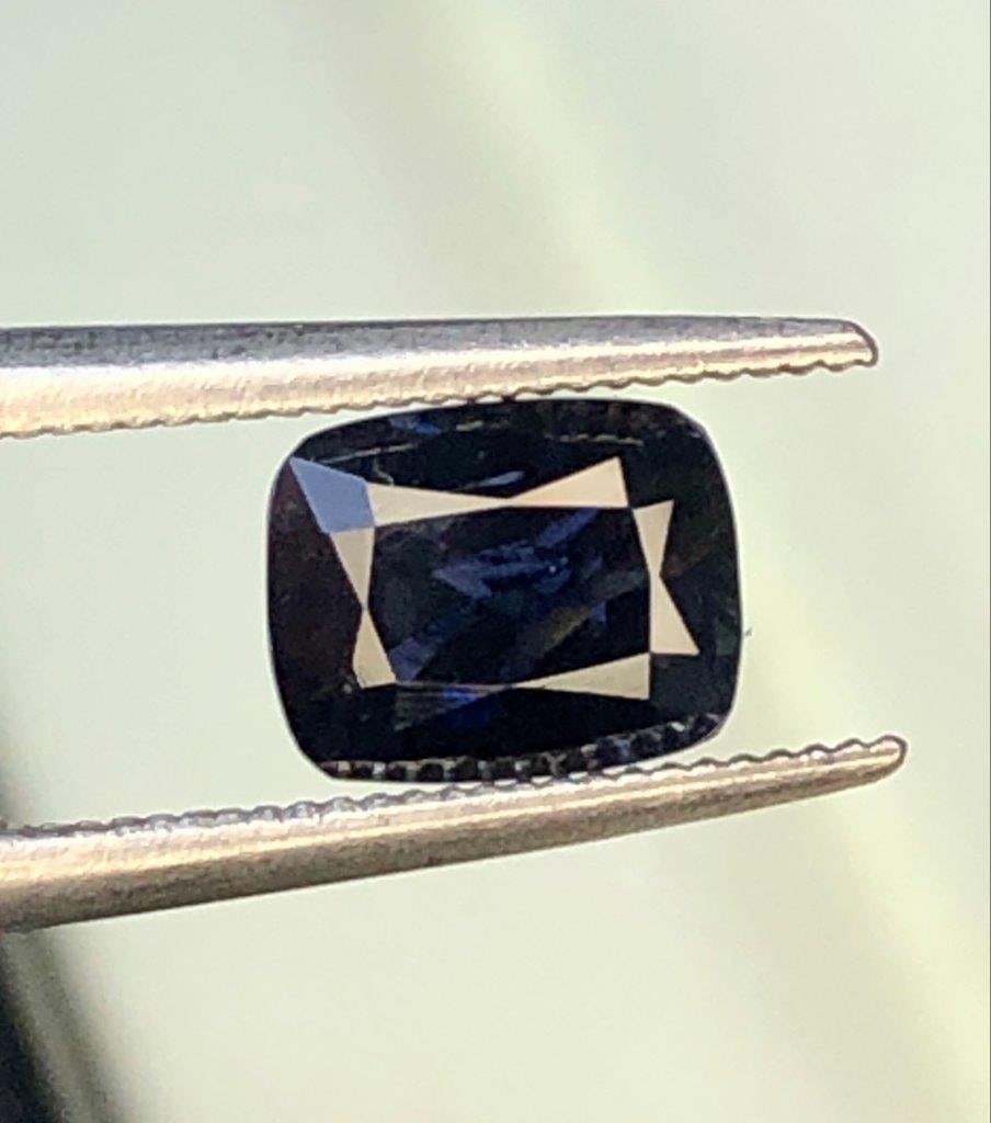 1.20 Carats Deep Blue Sapphire Gemstone - 7X5X4 mm (1 of 3)