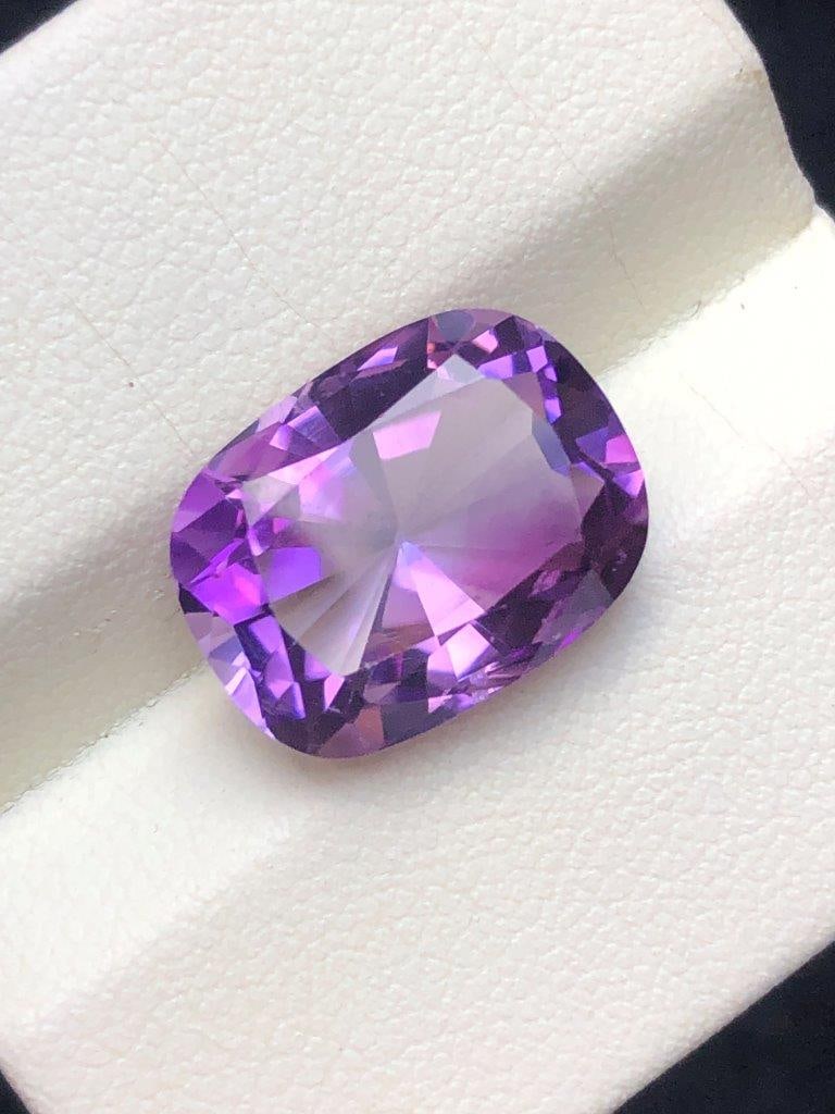 10.10 Cts Natural Amethyst Gemstone AAA Quality Purple Crystal Healing Stone Jewelry Making Gem - (1 of 3)
