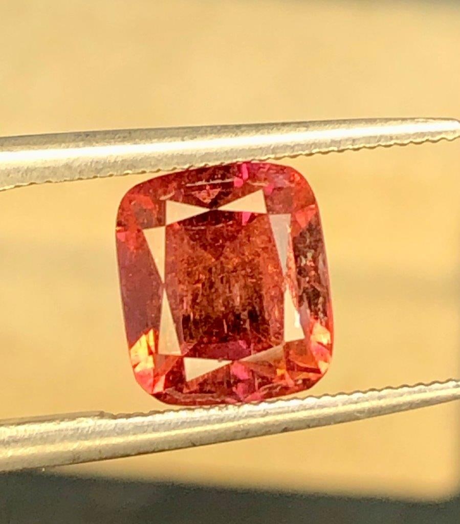 1.45 Carats Natural Rubellite Tourmaline Gemstone ? 7x6x5 mm Loose Pink Red Tourmaline: Beautiful 1.45 carats natural Rubellite Tourmaline gemstone featuring a vibrant pink-red color, excellent clarity, and attractive brilliance. Measuring 7x6x5 mm, this fine loose gemstone is perfect fo