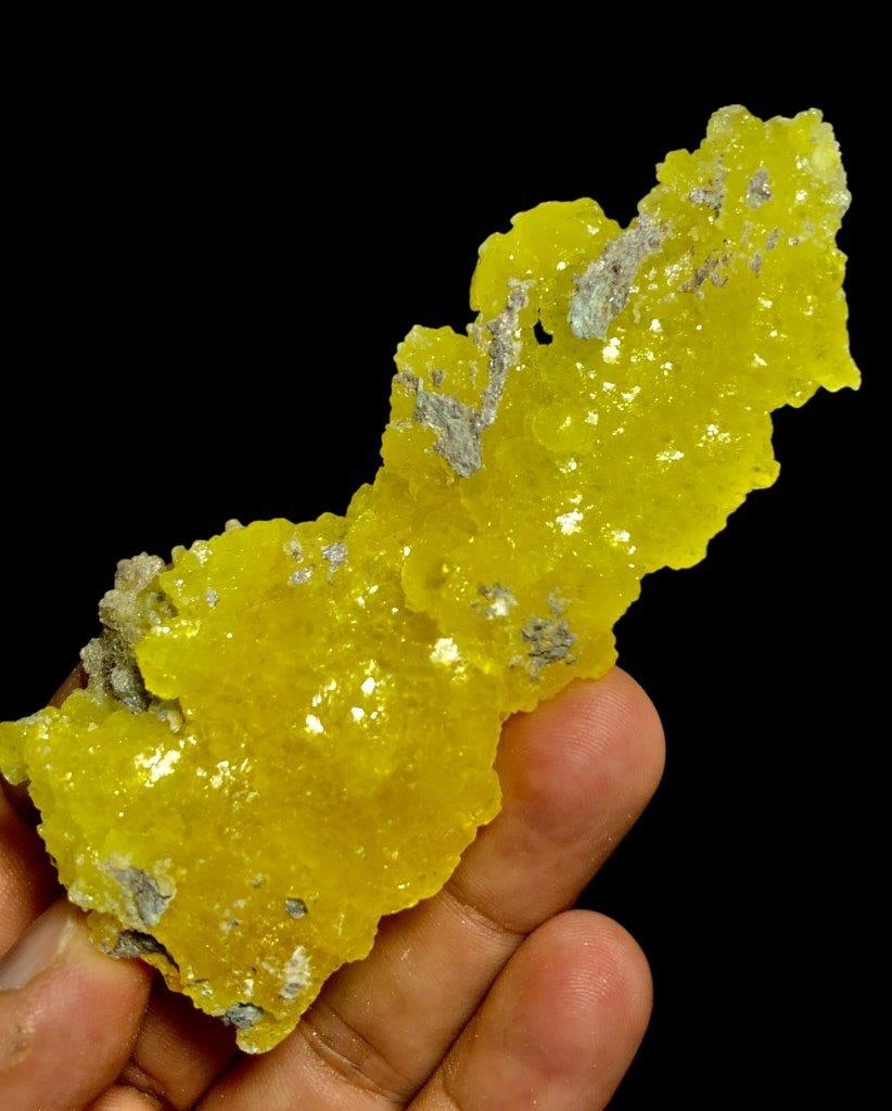 46 Grams Brucite Mineral Specimen yellow brucite crystal Raw brucite mineral specimen for (1 of 4)