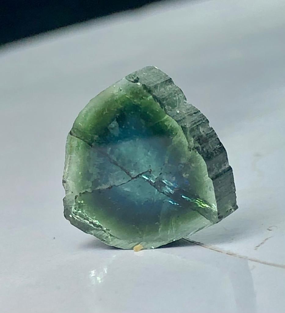 6.70 Carats Tourmaline SLICE - 13X12X3 mm: 6.70 Carats Tourmaline SLICE - 13X12X3 mmShipping Rate: FREE SHIPPING .shipping rates are determined by Parcel weight and destination.Combined shipping: We offer combine shipping on multiple items