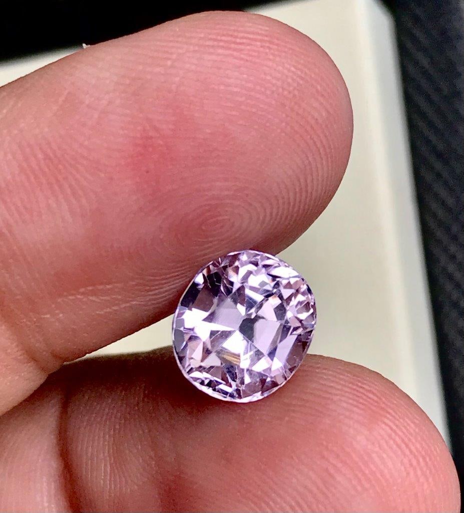 Natural Baby Pink Kunzite Beautiful Pastel Pink Loose Gemstone - 3.45 Carats - 9X8X7 mm: Natural Baby Pink Kunzite Beautiful Pastel Pink Loose Gemstone - 3.45 Carats - 9X8X7 mm Shipping: