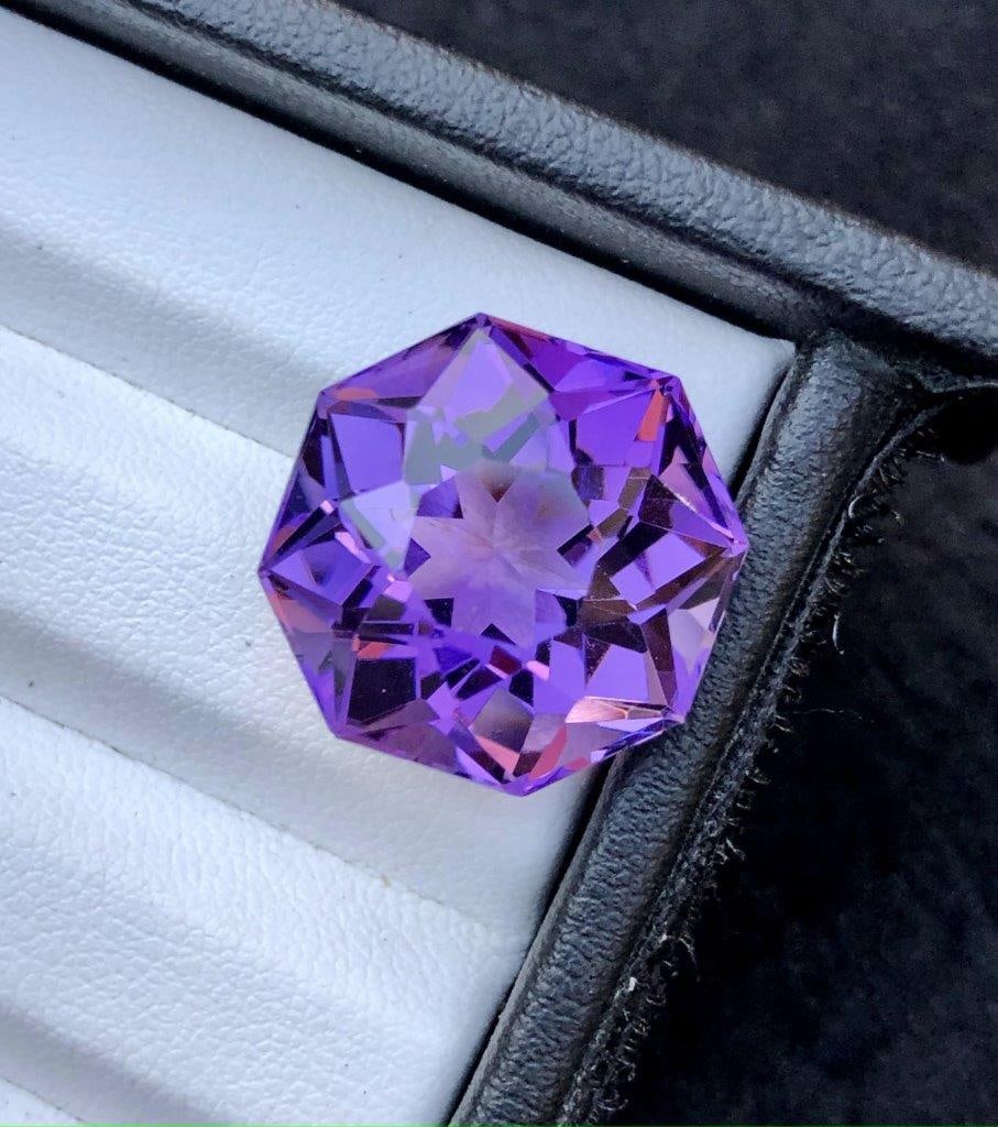 24.40 Carats Deep Purple Natural Amethyst Gemstone - 19X18X14 mm (1 of 3)