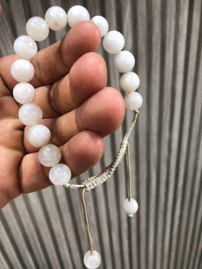 Moonstone Natural Beaded Bracelet (1 of 3)