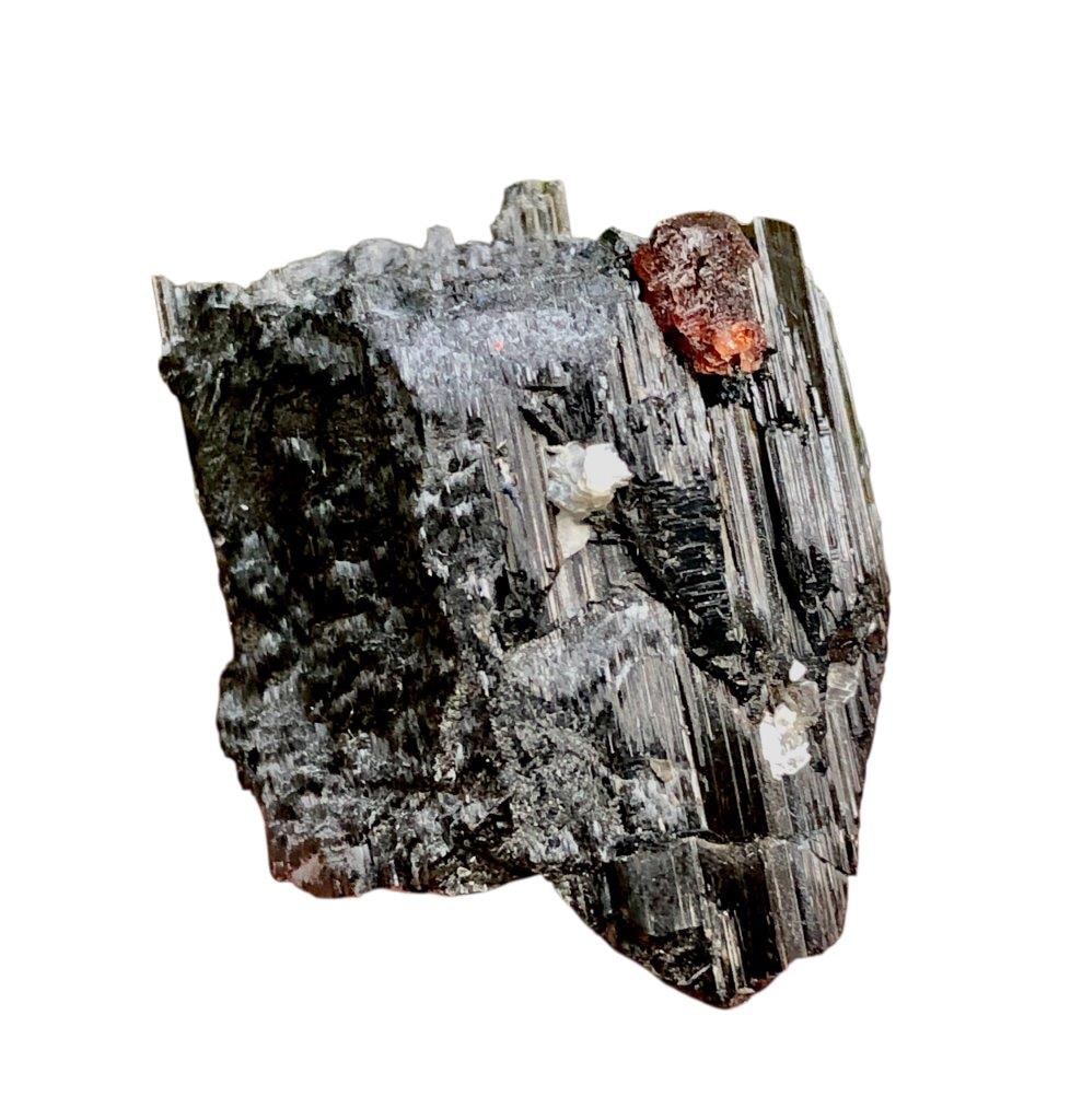 15.9 Grams Natural Garnet Crystals with Black Tourmaline ? Raw Red Garnet Mineral Specimen -: 15.9 Grams Natural Garnet Crystals with Black Tourmaline ? Raw Red Garnet Mineral Specimen - 27X20X20 mmShipping Rate: FREE SHIPPING .shipping rates are determined by Parcel weight and destination.Com