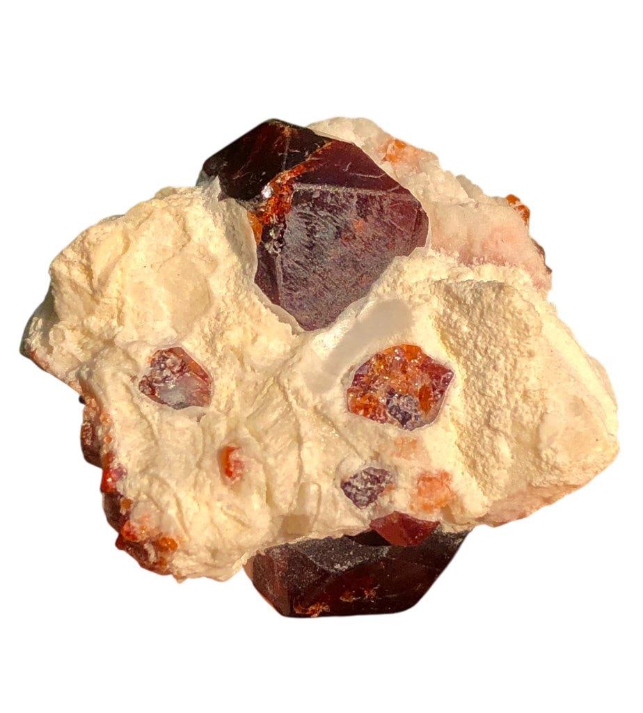 16.7 Grams Natural Garnet Crystals with Mother Rock ? Raw Red Garnet Mineral Specimen - 34X27X16 mm (1 of 4)