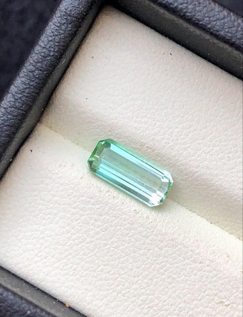 1.40 CARATS MINT BI COLOR TOURMALINE - 10X5X3 mm (1 of 3)