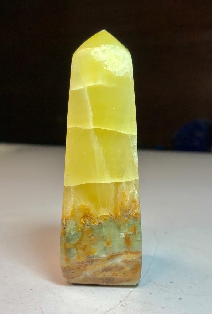 High Quality Natural Banded Calcite Tower Unique Crystal Point 175 Grams (1 of 2)