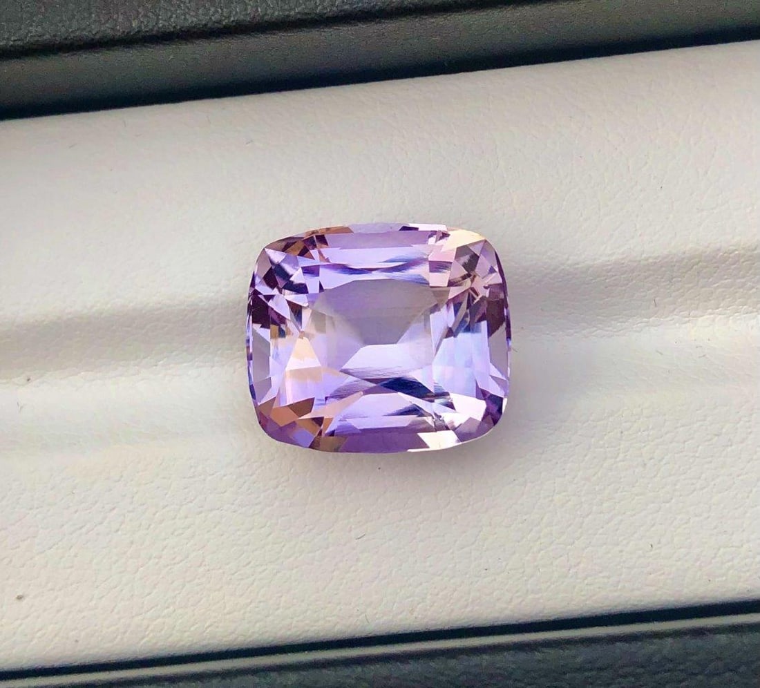 Perfect Cushion Cut Natural Ametrine - 15.20 Carats - 15X13X11 mm (1 of 3)