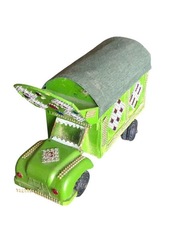 Handcrafted Truck Art Miniature Model (9*6*3.5 inches, 310g) - Pakistani Folk Art: Handcrafted Truck Art Miniature Model (9*6*3.5 inches, 310g) - Pakistani Folk Art FREE SHIPPING: