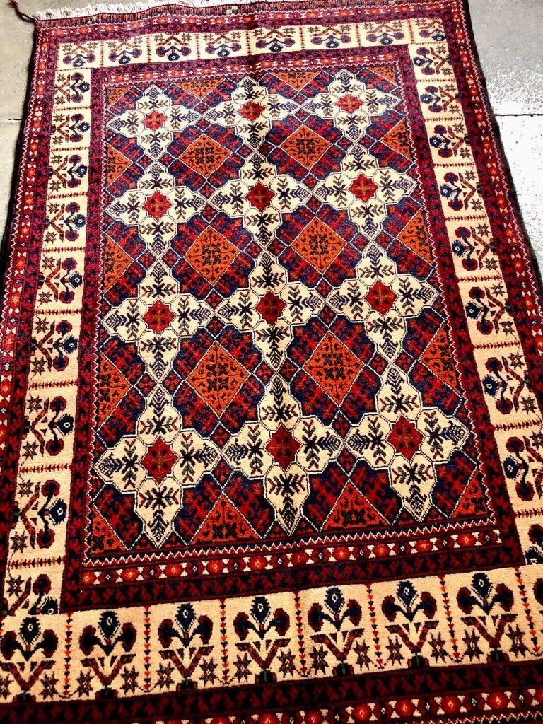 Afghan Geometric Design Rugs 3' X 5': Afghan Geometric Design Rugs 3' X 5'Shipping rates are determined by Parcel weight and destination.Combined shipping: We offer combine shipping on multiple items purchased to reduce shipping cost.