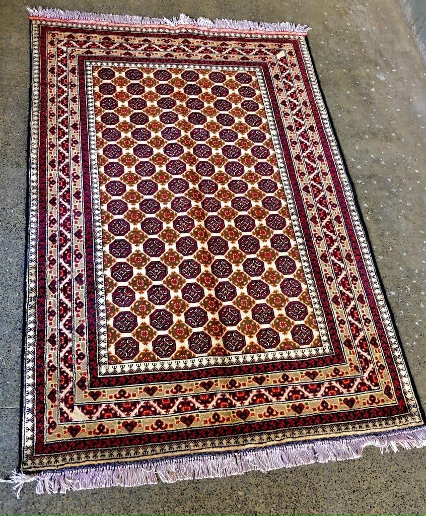 Afghan Handmade Rug , Wool Rug 3' X 5' (1 of 5)