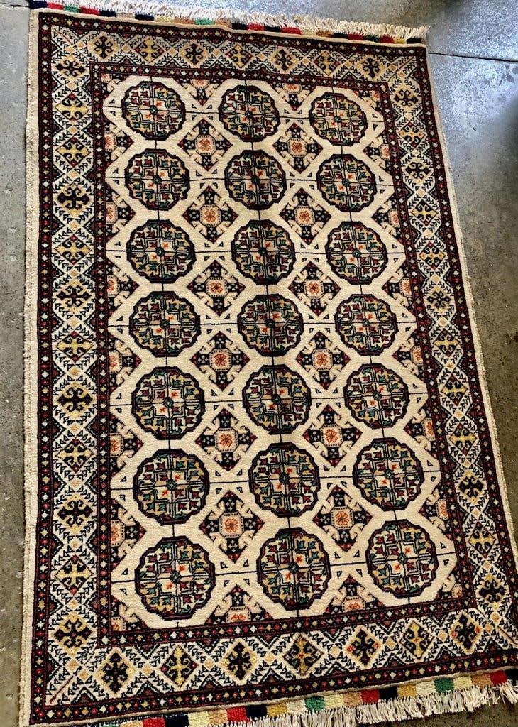 Afghan Handmade Rug, Wool Rug 3' X 5' (1 of 4)