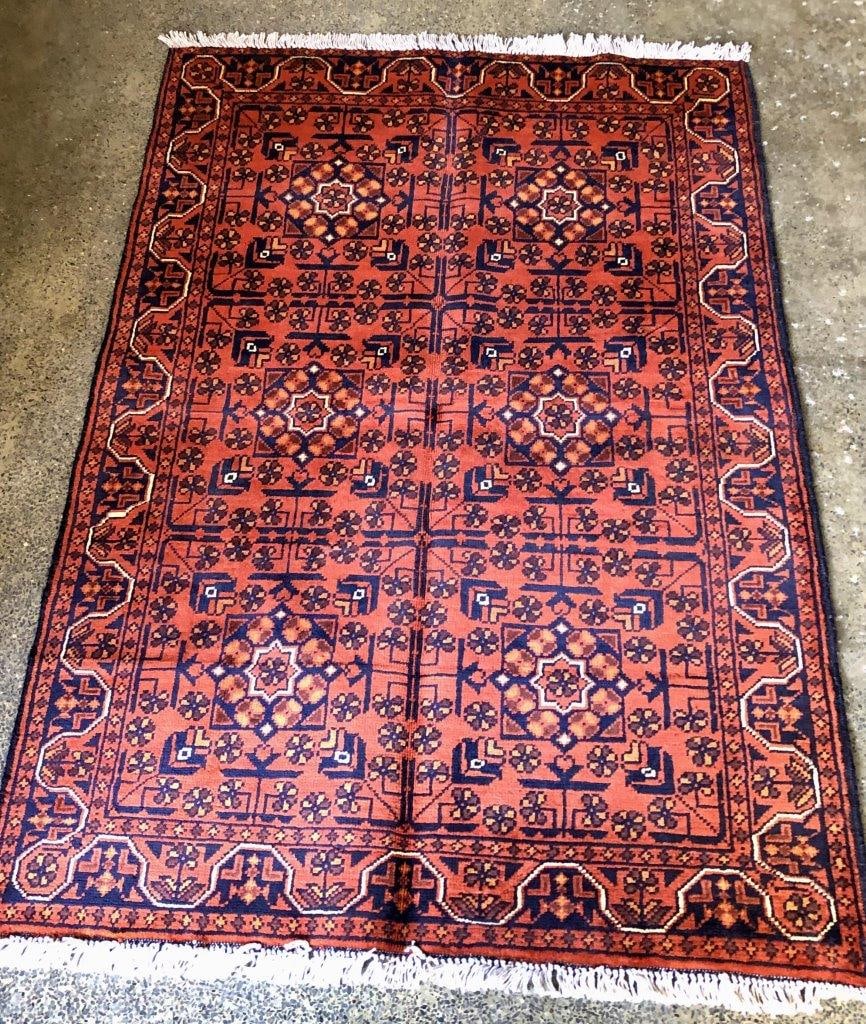 Afghan Persian Rug , Afghan Handmade Rug , Wool Rug 3' X 5' (1 of 4)
