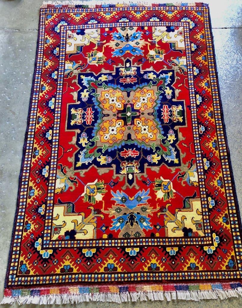 Afghan Vintage Baluch Rug -Oriental Turkmen Antique Rug 3' X 5': Afghan Vintage Baluch Rug -Oriental Turkmen Antique Rug 3' X 5'Shipping rates are determined by Parcel weight and destination.Combined shipping: We offer combine shipping on multiple items purchased t