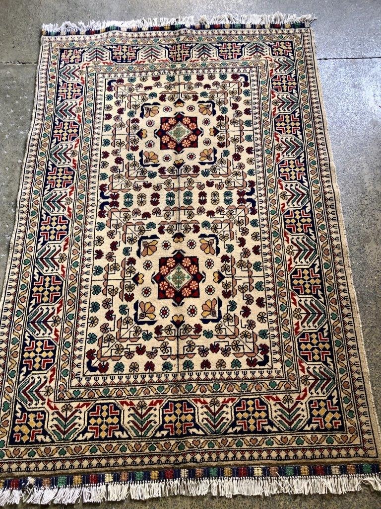Collector Peice Afghan Kazak Rug, 3' X 5': Collector Peice Afghan Kazak Rug, 3' X 5'Shipping rates are determined by Parcel weight and destination.Combined shipping: We offer combine shipping on multiple items purchased to reduce shipping cost