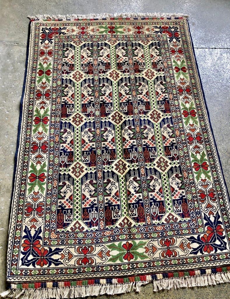 Collector Peice Afghan Kazak Rug, Afghan Handmade Kazak Ru 3' X 5': Collector Peice Afghan Kazak Rug, Afghan Handmade Kazak Ru 3' X 5'Shipping rates are determined by Parcel weight and destination.Combined shipping: We offer combine shipping on multiple items purchase