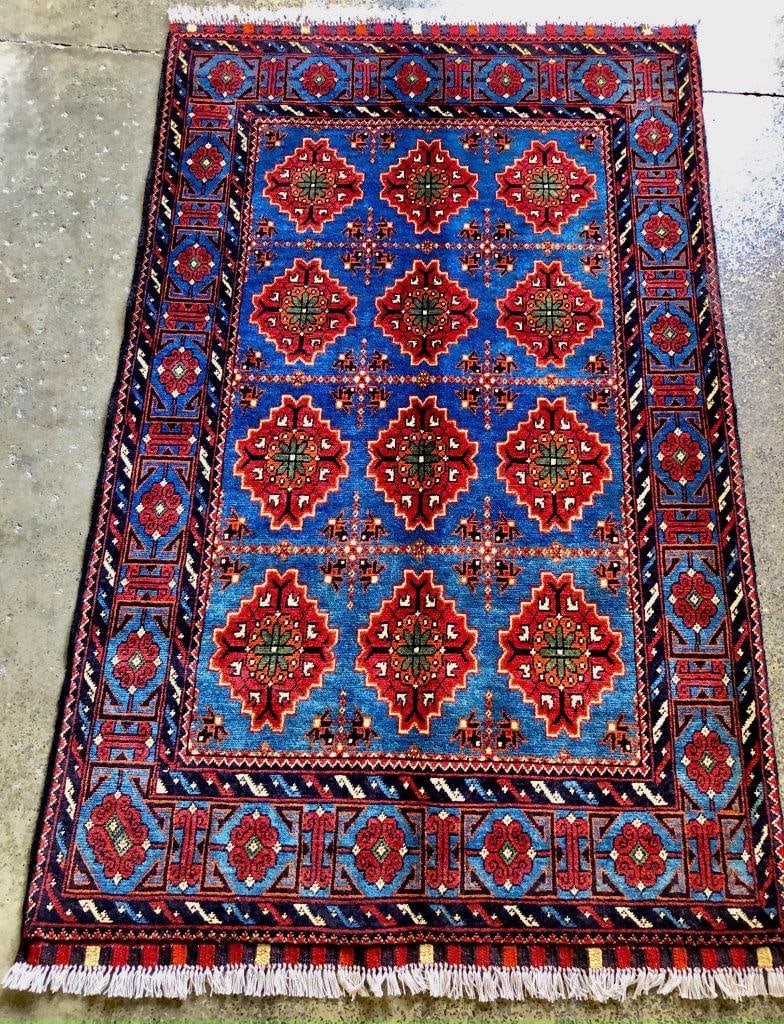 Handmade Tribal Rug, Afghan rug 3' X 5': Handmade Tribal Rug, Afghan rug 3' X 5'Shipping rates are determined by Parcel weight and destination.Combined shipping: We offer combine shipping on multiple items purchased to reduce shipping cost.