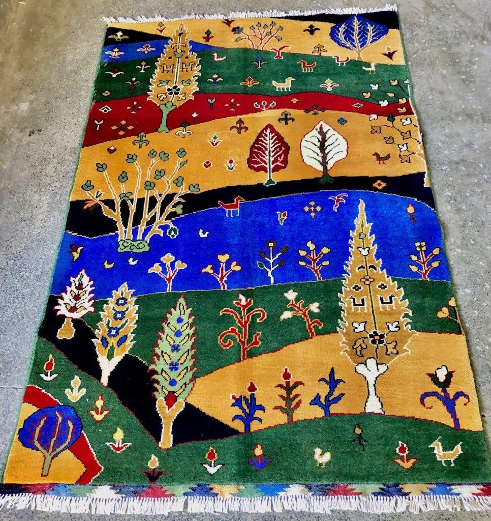 Turkish Design Mamluk Rug - Afghan Handmade Wool Area Rug Bedroom Rug - Office Rug 3' X 5' (1 of 5)