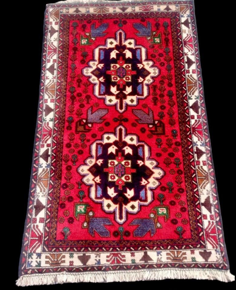 Afghan Hand Knotted Kazak Wool Rug Turkman CaucasianTribal Kazak Area Rug - 4'X6' (1 of 1)