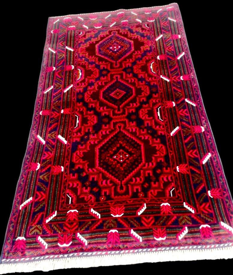 Antique Turkmen Ersari Bukhara rug - 4'X6' (1 of 1)